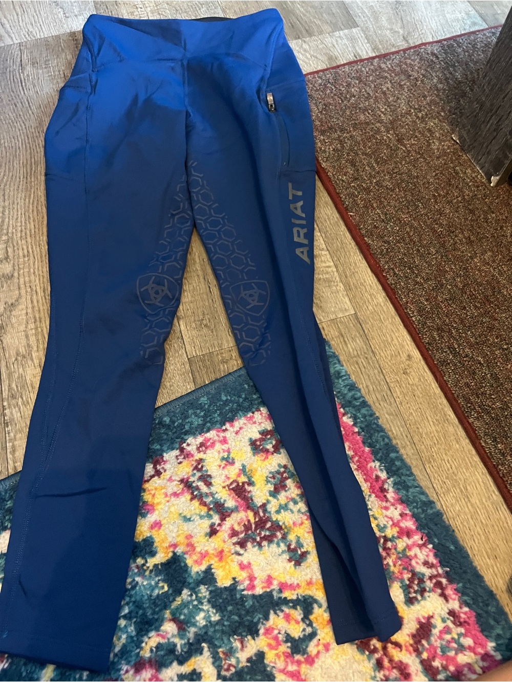 Ariat Performance Riding Tights - Deep Blue - Picture 2 of 8